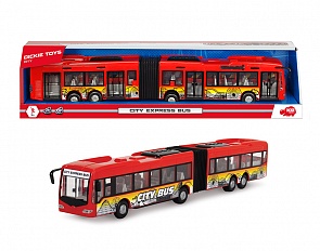 Городской автобус фрикционный, 1:43, 46 см., красный (Dickie, 3748001129)